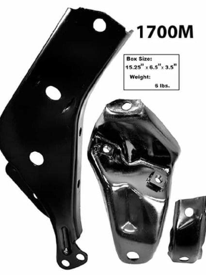 GLA1700M Front Bumper Bracket Passenger Side
